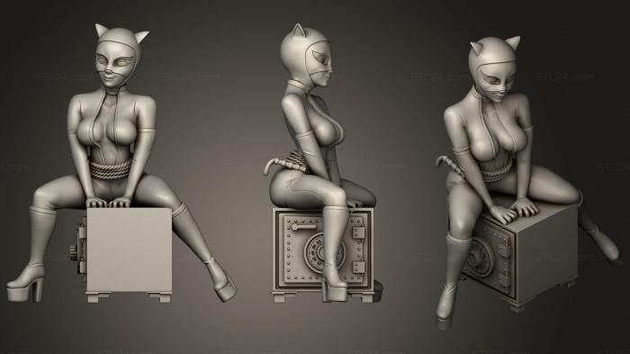 Figurines of girls (Catwoman Empire Figures, STKGL_0689) 3D models for cnc