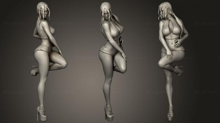 Статуэтки девушки (Танцовщица женственна, STKGL_0750) 3D модель для ЧПУ станка