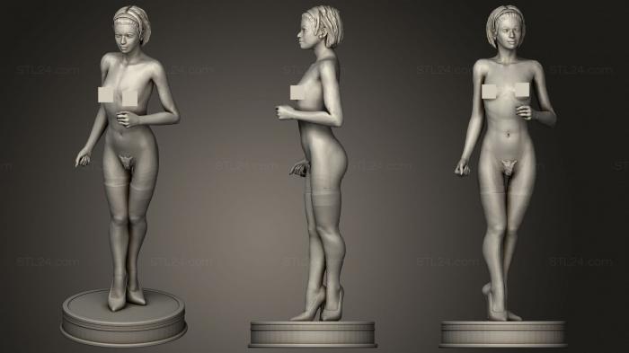 Статуэтки девушки (Положение фигуры, STKGL_0861) 3D модель для ЧПУ станка