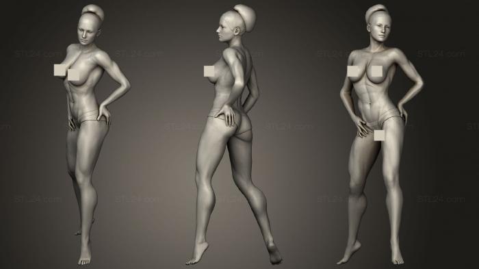 Figurines of girls (Fitgirl 2, STKGL_0866) 3D models for cnc