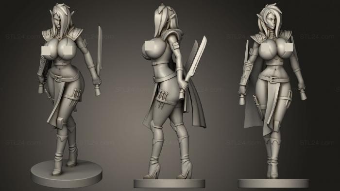 Figurines of girls (Fuary Evarind, STKGL_0885) 3D models for cnc