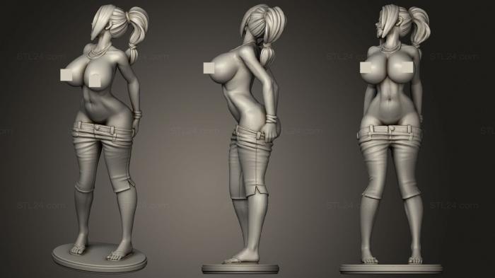 Статуэтки девушки (Габриэль Топлесс, STKGL_0886) 3D модель для ЧПУ станка
