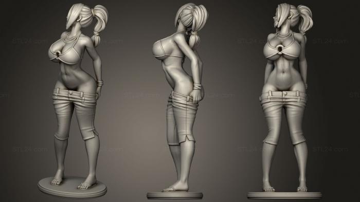 Статуэтки девушки (Gabrielle, STKGL_0887) 3D модель для ЧПУ станка