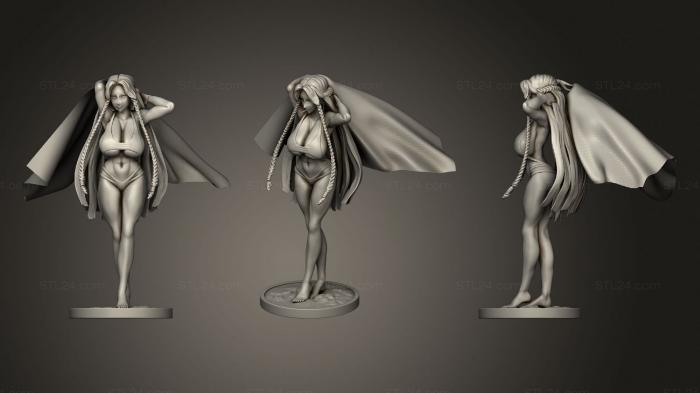 Статуэтки девушки (Джеронимо, STKGL_0900) 3D модель для ЧПУ станка