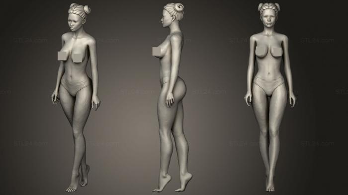 Figurines of girls (Girl Hd 345, STKGL_0919) 3D models for cnc