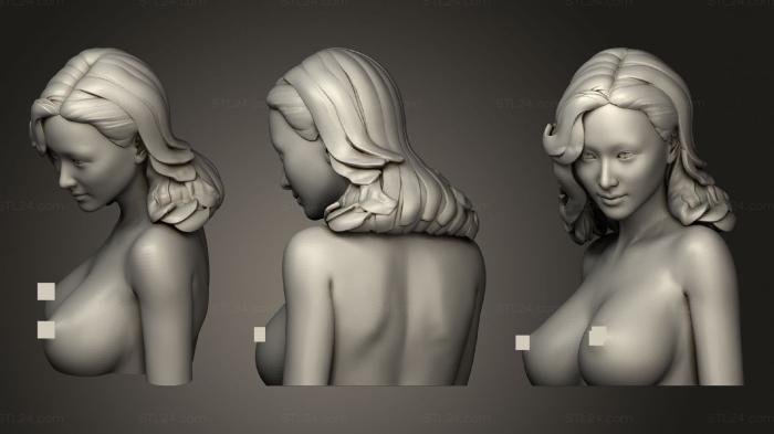Figurines of girls (Girl head, STKGL_0921) 3D models for cnc