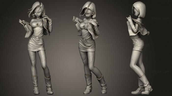 Figurines of girls (Girl in pose, STKGL_0926) 3D models for cnc