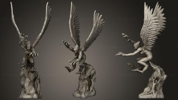Figurines of girls (Harpies 22, STKGL_0984) 3D models for cnc