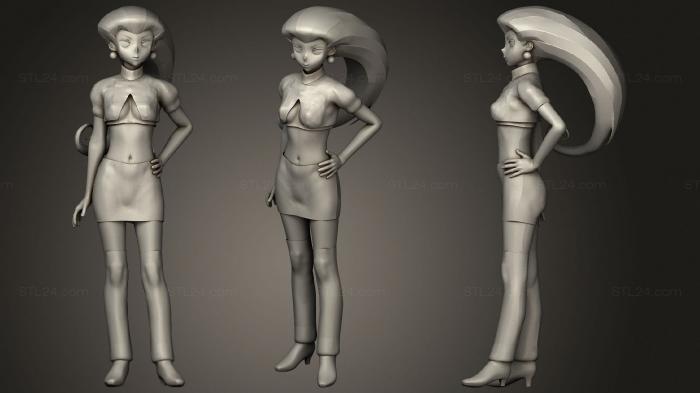 Figurines of girls (Jessie 01, STKGL_1032) 3D models for cnc