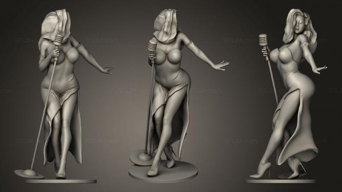 Figurines of girls (Jessika rabbit, STKGL_1034) 3D models for cnc