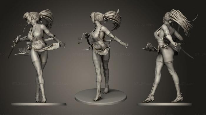 Figurines of girls (Kasumi Dead Of Alive, STKGL_1047) 3D models for cnc
