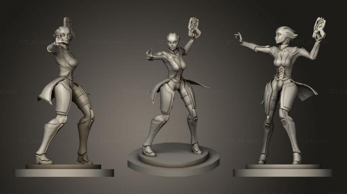 Figurines of girls (Liara statue1 2, STKGL_1084) 3D models for cnc