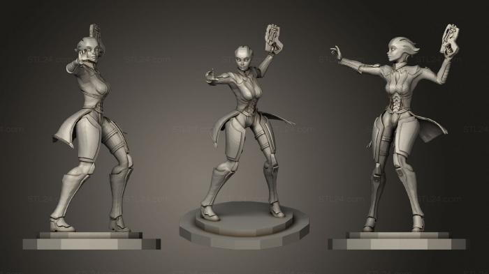 Figurines of girls (Liara statue1, STKGL_1085) 3D models for cnc
