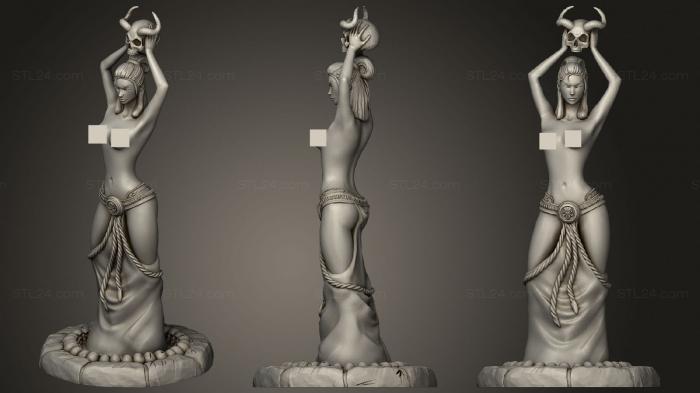 Статуэтки девушки (Ливана Топлесс, STKGL_1089) 3D модель для ЧПУ станка