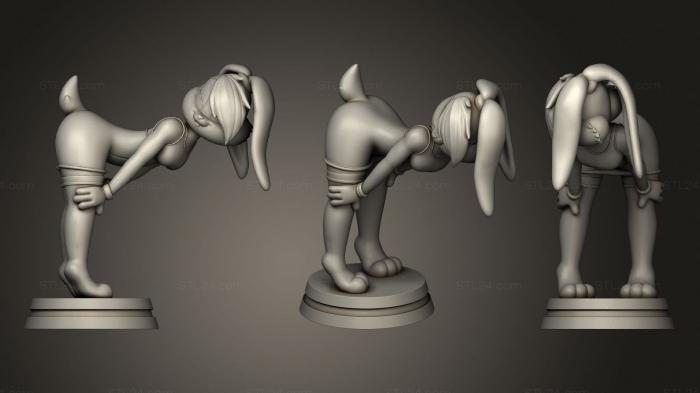 Статуэтки девушки (Лола Банни 2 Looney Tunes, STKGL_1091) 3D модель для ЧПУ станка