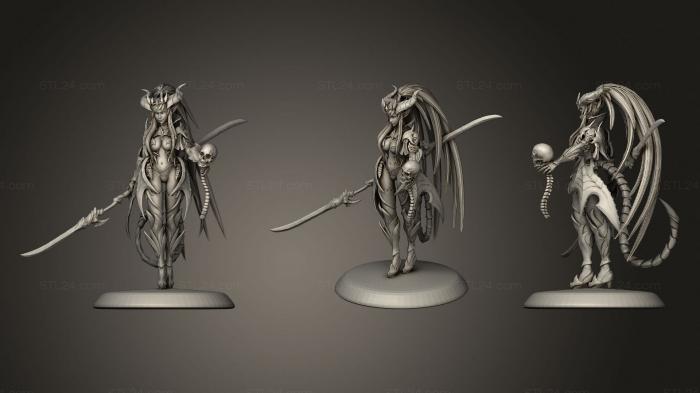 Figurines of girls (Lucilla Vampiric Drake, STKGL_1100) 3D models for cnc