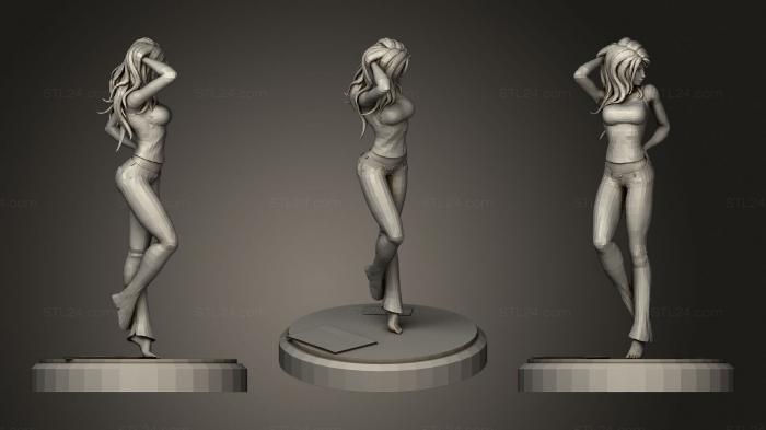Figurines of girls (Mary jane 2, STKGL_1133) 3D models for cnc