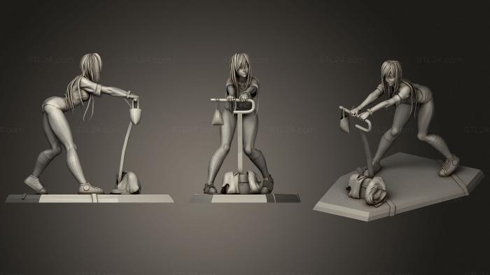 Figurines of girls (Meko The Sport Girl, STKGL_1147) 3D models for cnc