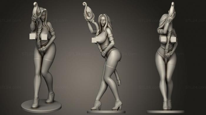 Figurines of girls (Meredith, STKGL_1152) 3D models for cnc