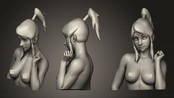 Figurines of girls (Merged korra standing, STKGL_1154) 3D models for cnc