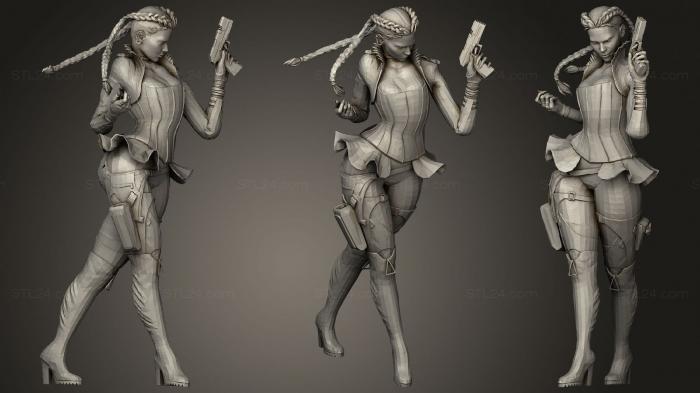 Figurines of girls (Miss Loba V1 21, STKGL_1173) 3D models for cnc