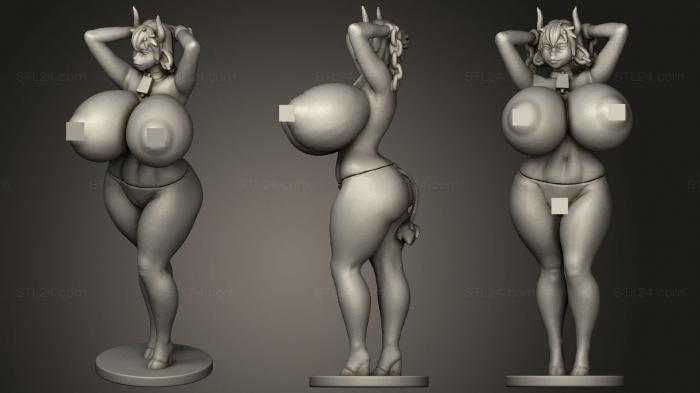 Figurines of girls (Moo Minotaur, STKGL_1185) 3D models for cnc
