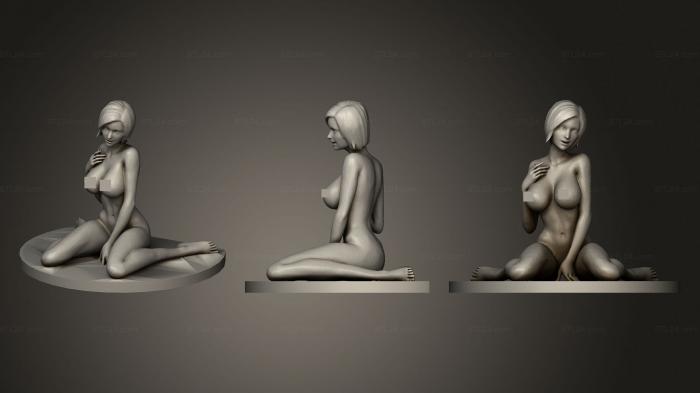 Figurines of girls (Mujer en plataforma 2, STKGL_1189) 3D models for cnc