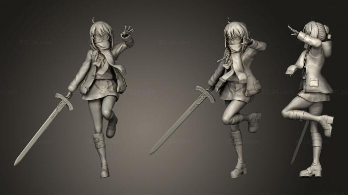 Figurines of girls (Mysterious Heroine X Alter, STKGL_1194) 3D models for cnc
