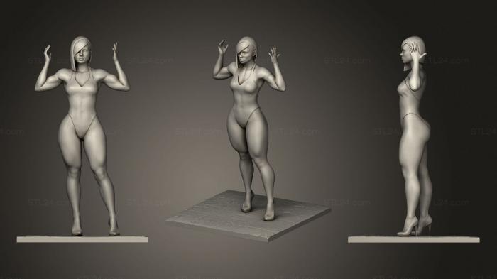 Статуэтки девушки (Тело Николь, STKGL_1227) 3D модель для ЧПУ станка