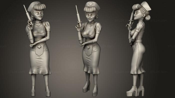 Figurines of girls (Nurse Empire Figures, STKGL_1253) 3D models for cnc