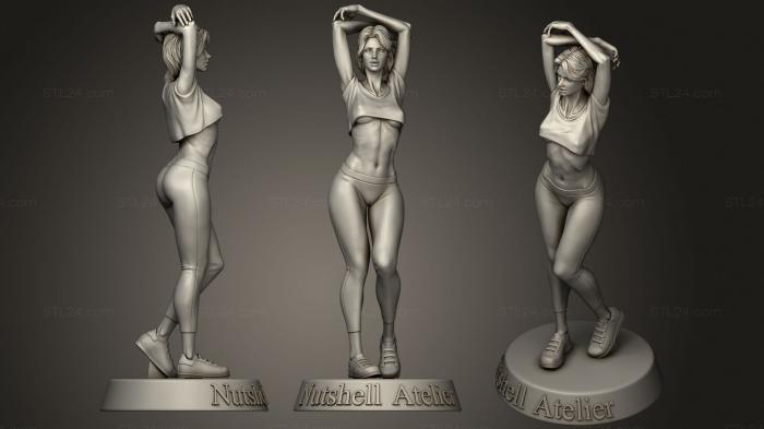 Figurines of girls (Nutshell atelier 2, STKGL_1255) 3D models for cnc