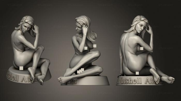 Figurines of girls (Nutshell Atelier Pose 02, STKGL_1258) 3D models for cnc