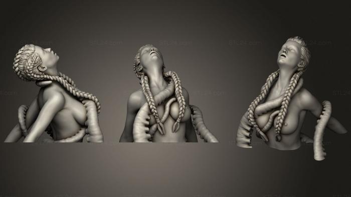 Figurines of girls (Octopus and woman, STKGL_1262) 3D models for cnc