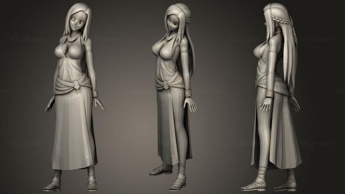 Figurines of girls (Olivia Servant, STKGL_1265) 3D models for cnc