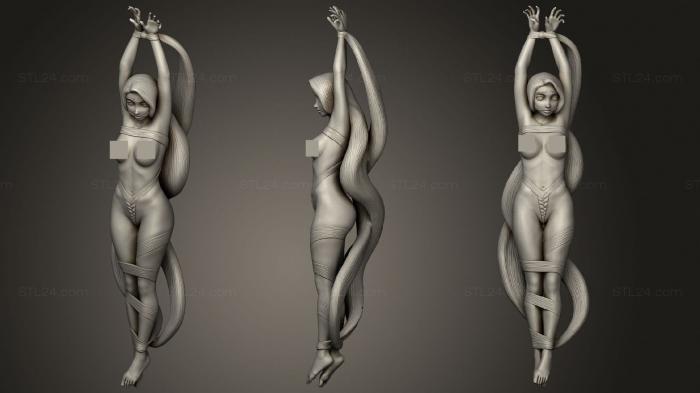 Figurines of girls (Onicron Rapunzel, STKGL_1268) 3D models for cnc