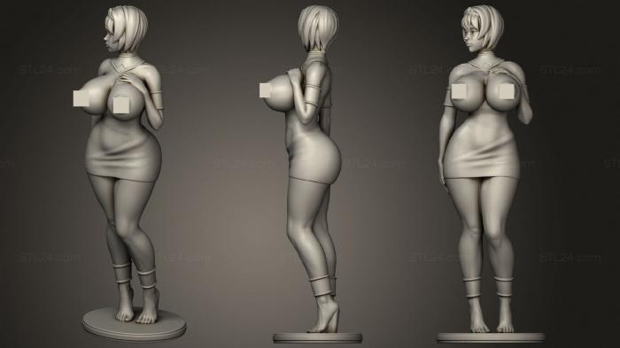 Figurines of girls (Opalanude, STKGL_1269) 3D models for cnc