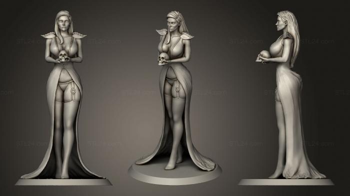 Figurines of girls (Ophelia Miniature fixed, STKGL_1271) 3D models for cnc