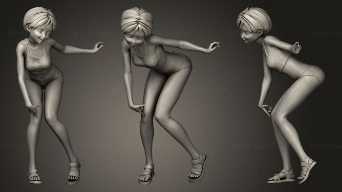 Figurines of girls (Petite Anim, STKGL_1293) 3D models for cnc