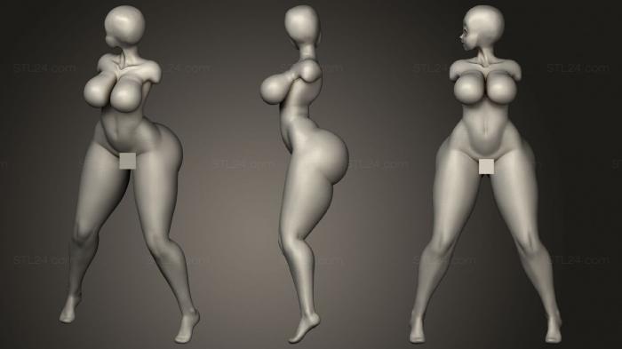 Figurines of girls (Physalis Project, STKGL_1296) 3D models for cnc