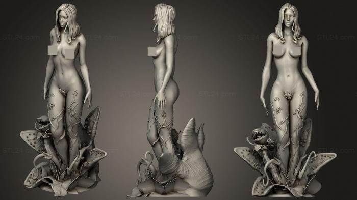 Figurines of girls (Poison Ivy v6, STKGL_1312) 3D models for cnc