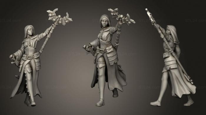 Figurines of girls (Priest 01, STKGL_1329) 3D models for cnc