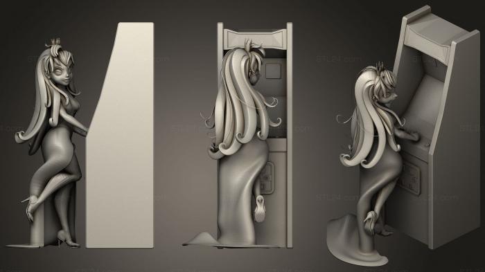 Статуэтки девушки (Логово принцессы Дафны Драконов, STKGL_1334) 3D модель для ЧПУ станка