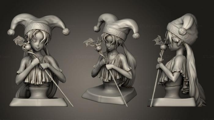 Figurines of girls (Princess Shelfaniel, STKGL_1338) 3D models for cnc