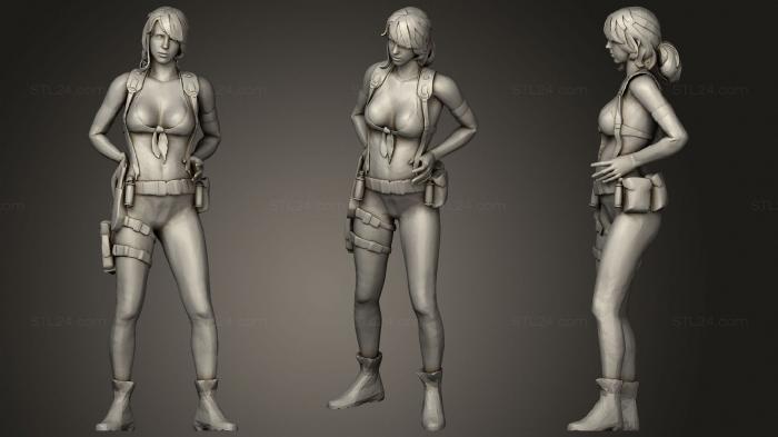 Figurines of girls (Quiet Merged, STKGL_1353) 3D models for cnc