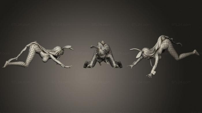 Figurines of girls (Raiden Shogun Bunny Girl, STKGL_1360) 3D models for cnc