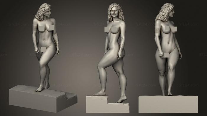Статуэтки девушки (Настоящая женщина, STKGL_1369) 3D модель для ЧПУ станка