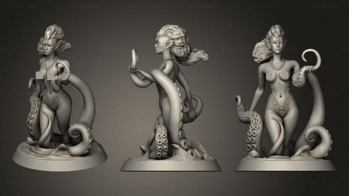 Figurines of girls (Rhodanthe topless, STKGL_1389) 3D models for cnc