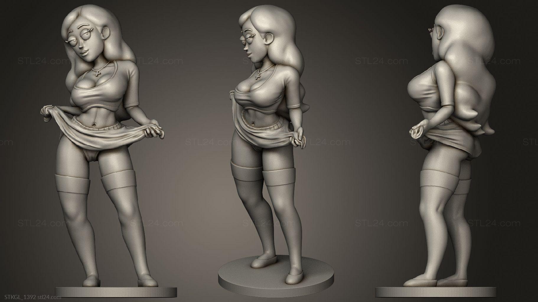 3D model (stl) Rick And Morty Tricia Lange Tricia cloth