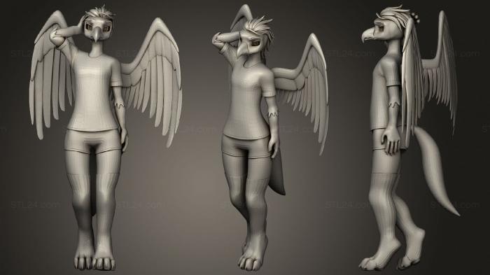 Figurines of girls (Riley and Legsy Legsy, STKGL_1394) 3D models for cnc