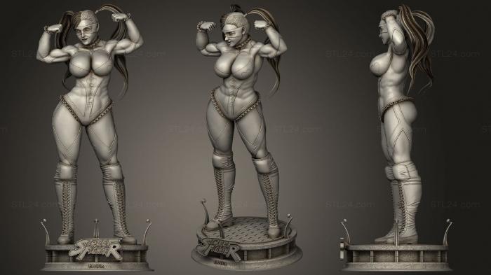 Figurines of girls (Rmika street fighter, STKGL_1399) 3D models for cnc